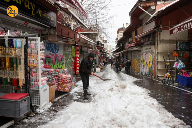 برف سنگین در استانبول