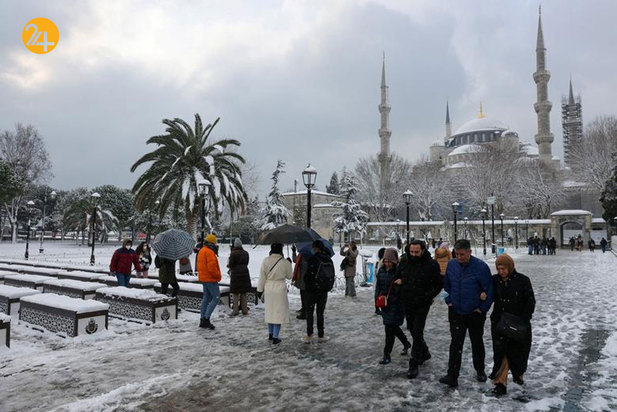 برف سنگین در استانبول