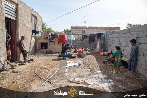 محله ای فقیرنشین در شهردراز ایرانشهر