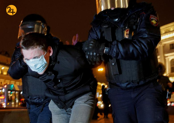 دستگیری معترضان ضد جنگ در روسیه