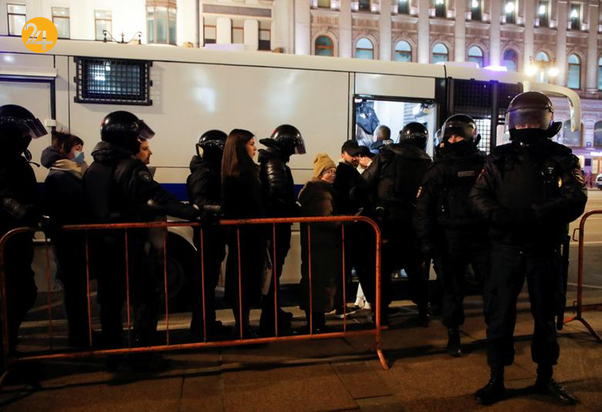 دستگیری معترضان ضد جنگ در روسیه