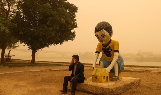 غبار در آبادان بیش از حد مجاز