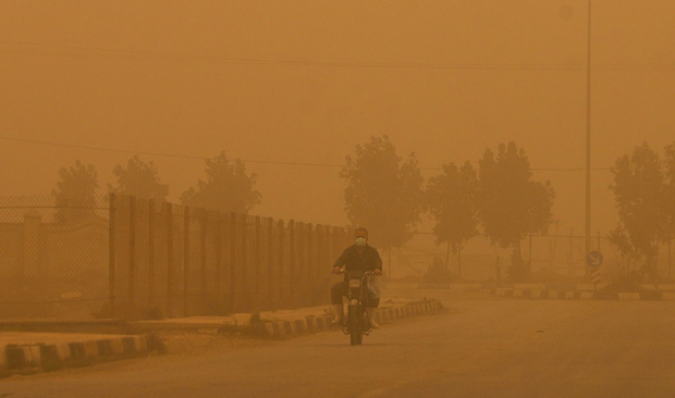 غبار در آبادان بیش از حد مجاز