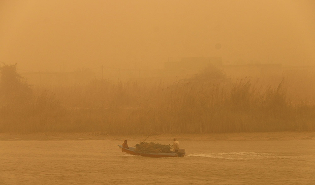 غبار در آبادان بیش از حد مجاز