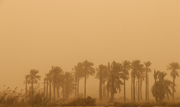 غبار در آبادان بیش از حد مجاز