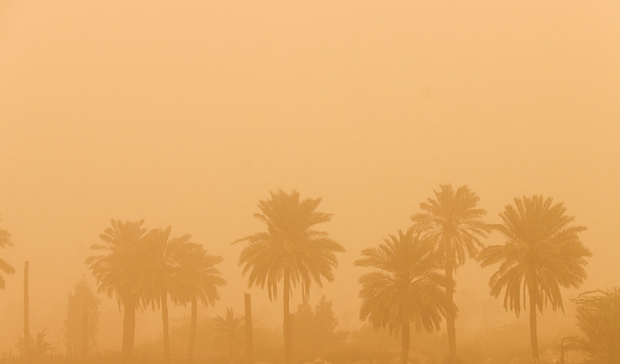 غبار در آبادان بیش از حد مجاز