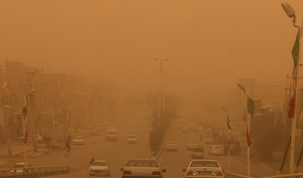 غبار در آبادان بیش از حد مجاز