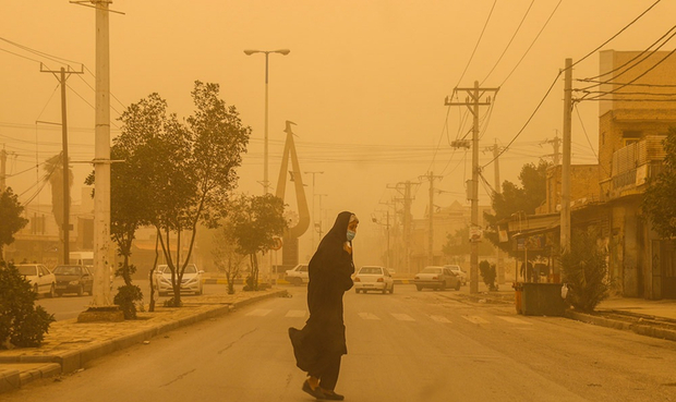غبار در آبادان بیش از حد مجاز