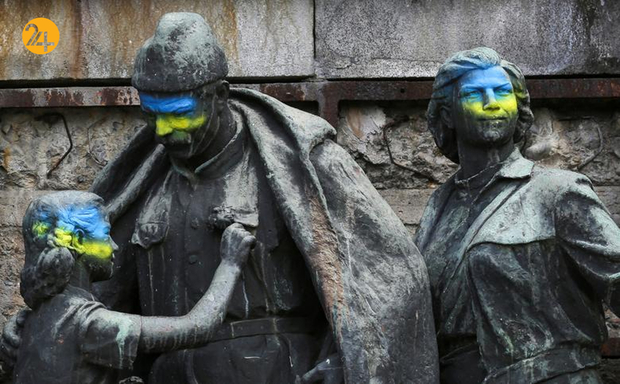 دیوارنگاره‌هایی در حمایت از اوکراین