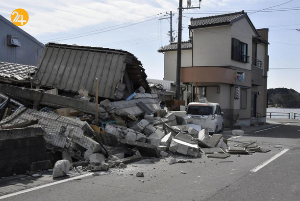 خسارات زلزله مهیب در فوکوشیما