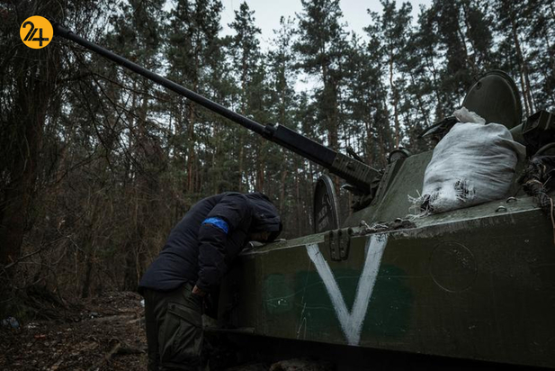 تانک های سوخته روسیه در خاک اوکراین