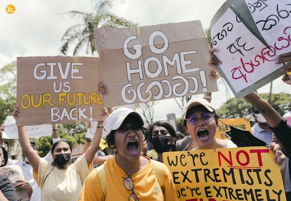تشدید اعتراضات در سریلانکا
