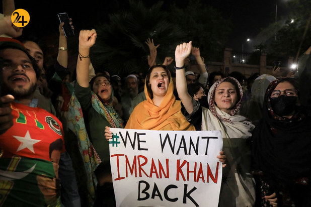 اعتراضات پاکستانی ها علیه برکناری عمران خان