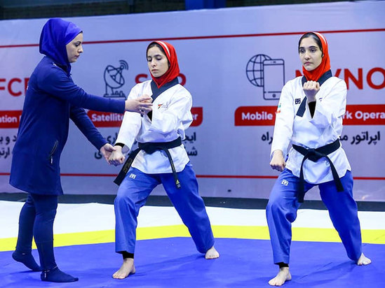 تمرین تیم ملی پومسه زنان در تهران