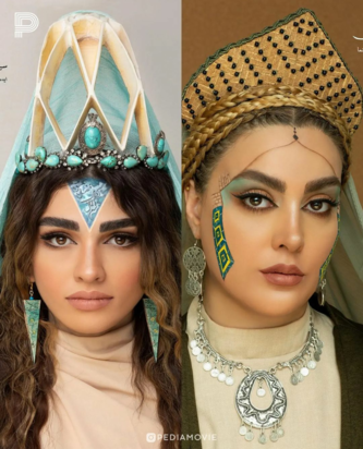 گریم بازیگرهای ایرانی با الهام از بناهای تاریخی