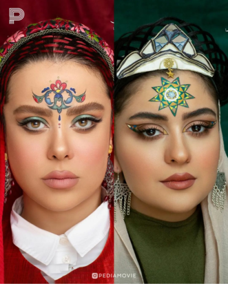 گریم بازیگرهای ایرانی با الهام از بناهای تاریخی