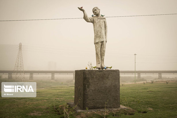 اهواز محو در گرد و خاک