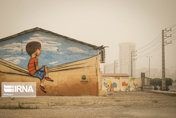 اهواز محو در گرد و خاک