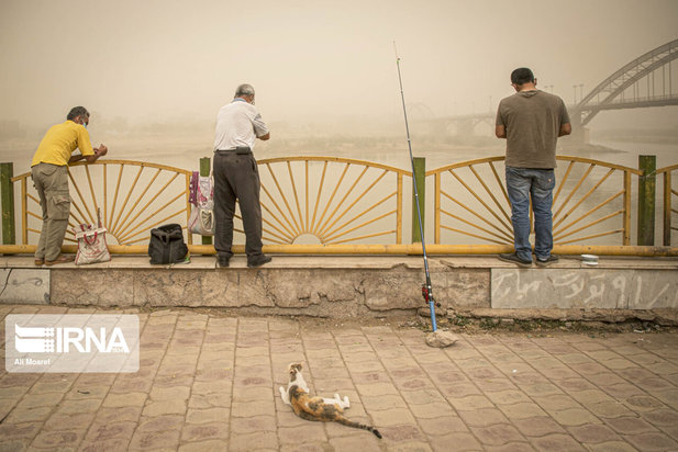 اهواز محو در گرد و خاک