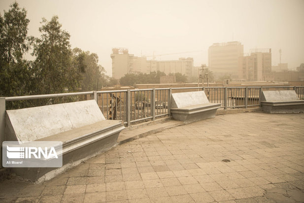 اهواز محو در گرد و خاک