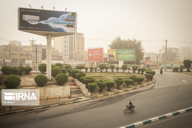 اهواز محو در گرد و خاک