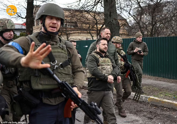 زلنسکی از صحنه فیلم تا صحنه جنگ