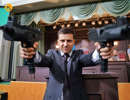 زلنسکی از صحنه فیلم تا صحنه جنگ