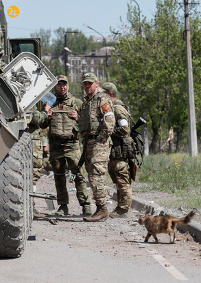 نظامیان اوکراینی در اسارت سربازان روسی