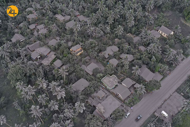 فوران آتشفشان در بولوسان فیلیپین