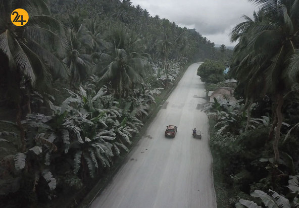 فوران آتشفشان در بولوسان فیلیپین