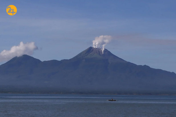 فوران آتشفشان در بولوسان فیلیپین