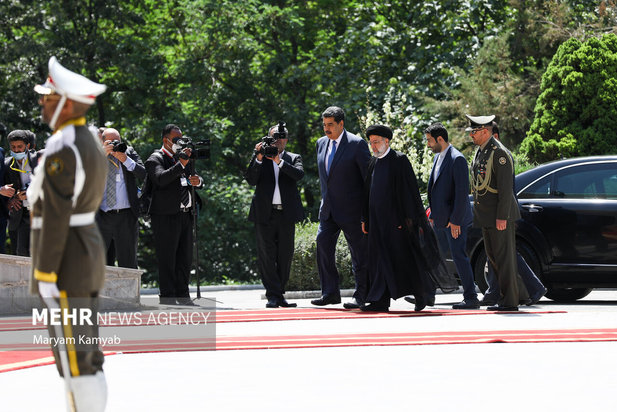 مراسم استقبال رسمی از رئیس جمهور ونزوئلا