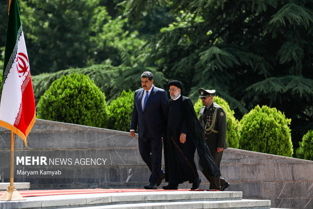مراسم استقبال رسمی از رئیس جمهور ونزوئلا