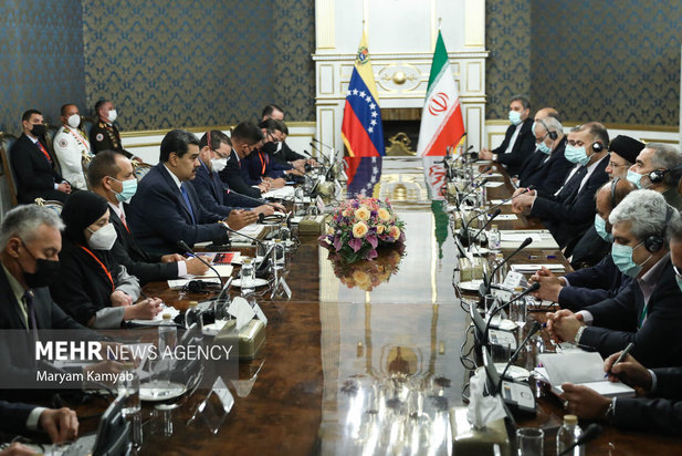 مراسم استقبال رسمی از رئیس جمهور ونزوئلا