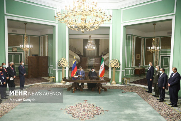 مراسم استقبال رسمی از رئیس جمهور ونزوئلا