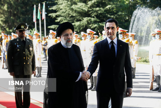 استقبال رسمی از رییس جمهور ترکمنستان