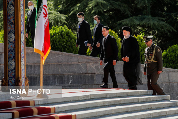 استقبال رسمی از رییس جمهور ترکمنستان