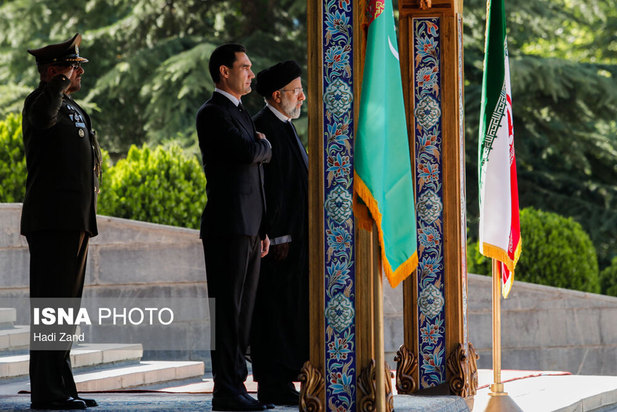 استقبال رسمی از رییس جمهور ترکمنستان