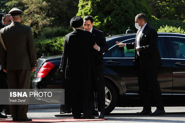 استقبال رسمی از رییس جمهور ترکمنستان