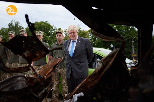 دیدار رئیس جمهور اوکراین با بوریس جانسون