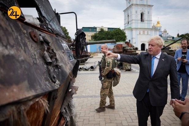 دیدار رئیس جمهور اوکراین با بوریس جانسون