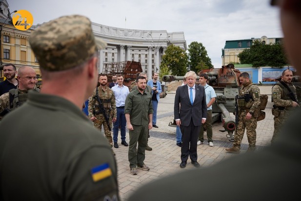 دیدار رئیس جمهور اوکراین با بوریس جانسون