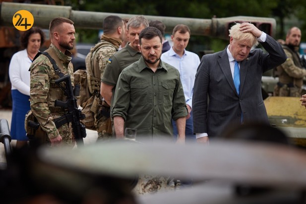 دیدار رئیس جمهور اوکراین با بوریس جانسون