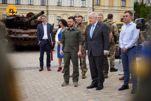 دیدار رئیس جمهور اوکراین با بوریس جانسون