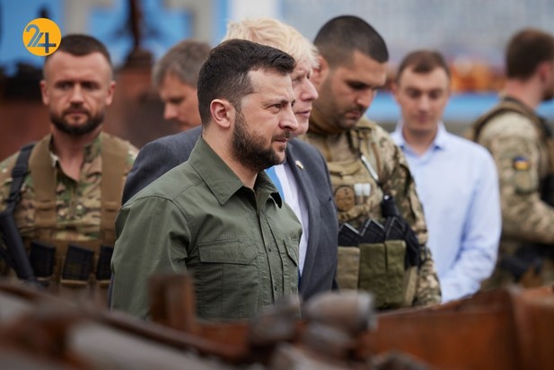 دیدار رئیس جمهور اوکراین با بوریس جانسون