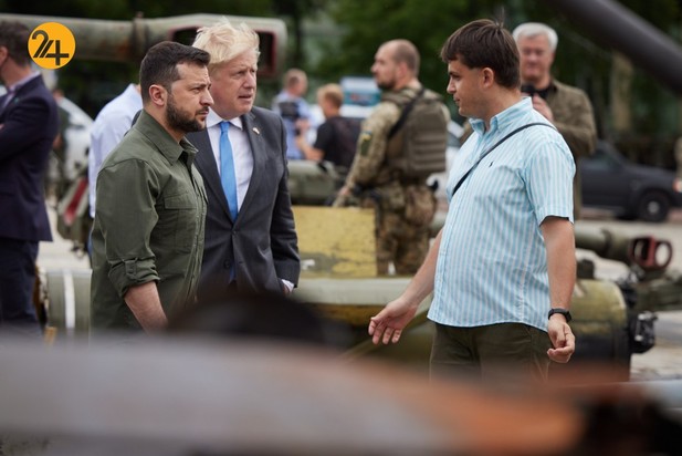 دیدار رئیس جمهور اوکراین با بوریس جانسون