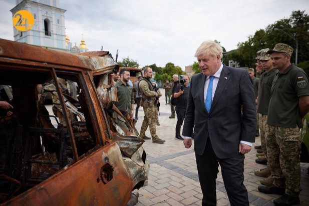دیدار رئیس جمهور اوکراین با بوریس جانسون