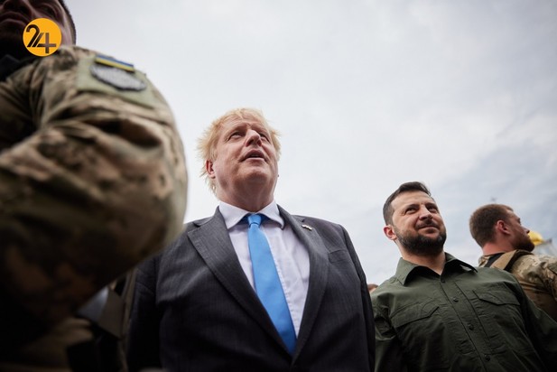 دیدار رئیس جمهور اوکراین با بوریس جانسون