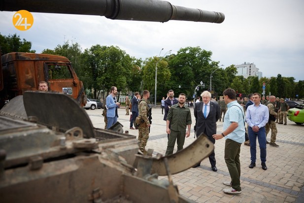 دیدار رئیس جمهور اوکراین با بوریس جانسون