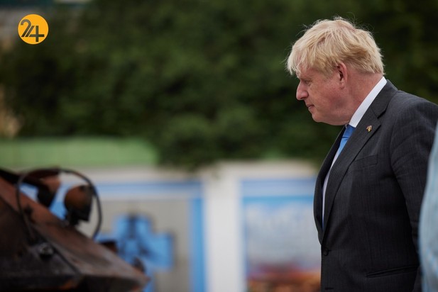 دیدار رئیس جمهور اوکراین با بوریس جانسون